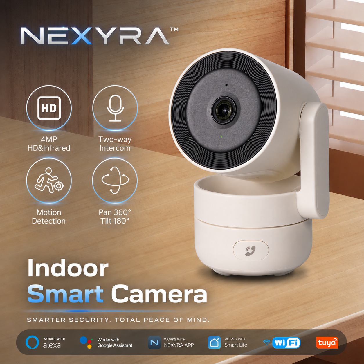 Nexyra SecureCam™ Smart AI Security Camera